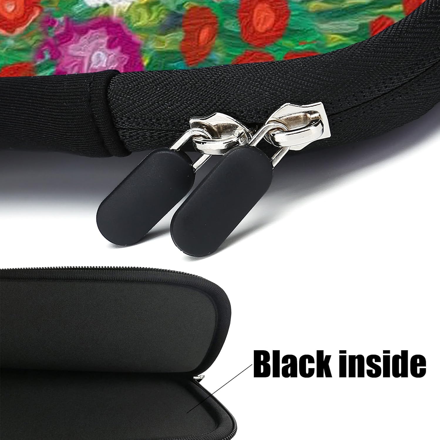 12Inch Laptop Sleeve Carrying Bag Protective Case Neoprene Sleeve Tote Tablet Cover Notebook Briefcase Bag with Handle (GHFC-021, 12 inch) - Image 3