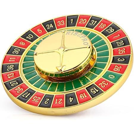 Amazon Riseproルーレットスタイルの手のスピナーカジノゲームのレクリエーションおもちゃストレスリリーフ金属仕様rl S04 ハンドスピナー おもちゃ