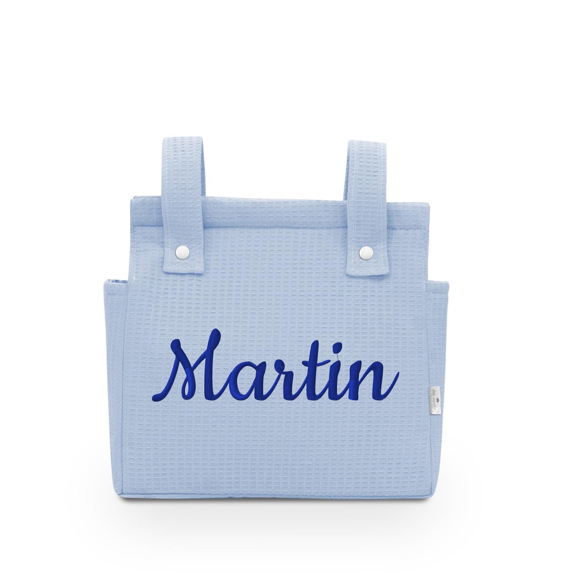 variouss Bolso de talega para silla de paseo o carro de bebé, Bolso organizador de tejido waffle personalizado con nombre bordado,