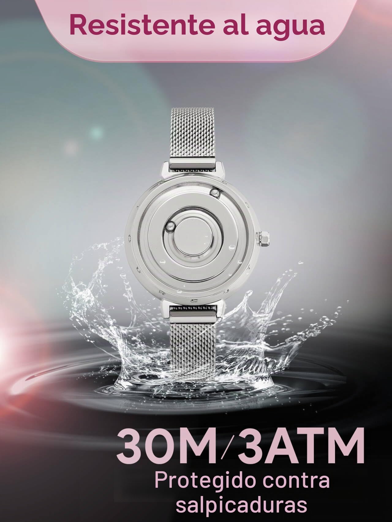 EUTOUR Reloj Mujer Magnetico Elegante Designer Minimalista Cuarzo Sin Vidrio Rodamiento de Bolas Relojes de Pulsera para Mujeres 36mm
