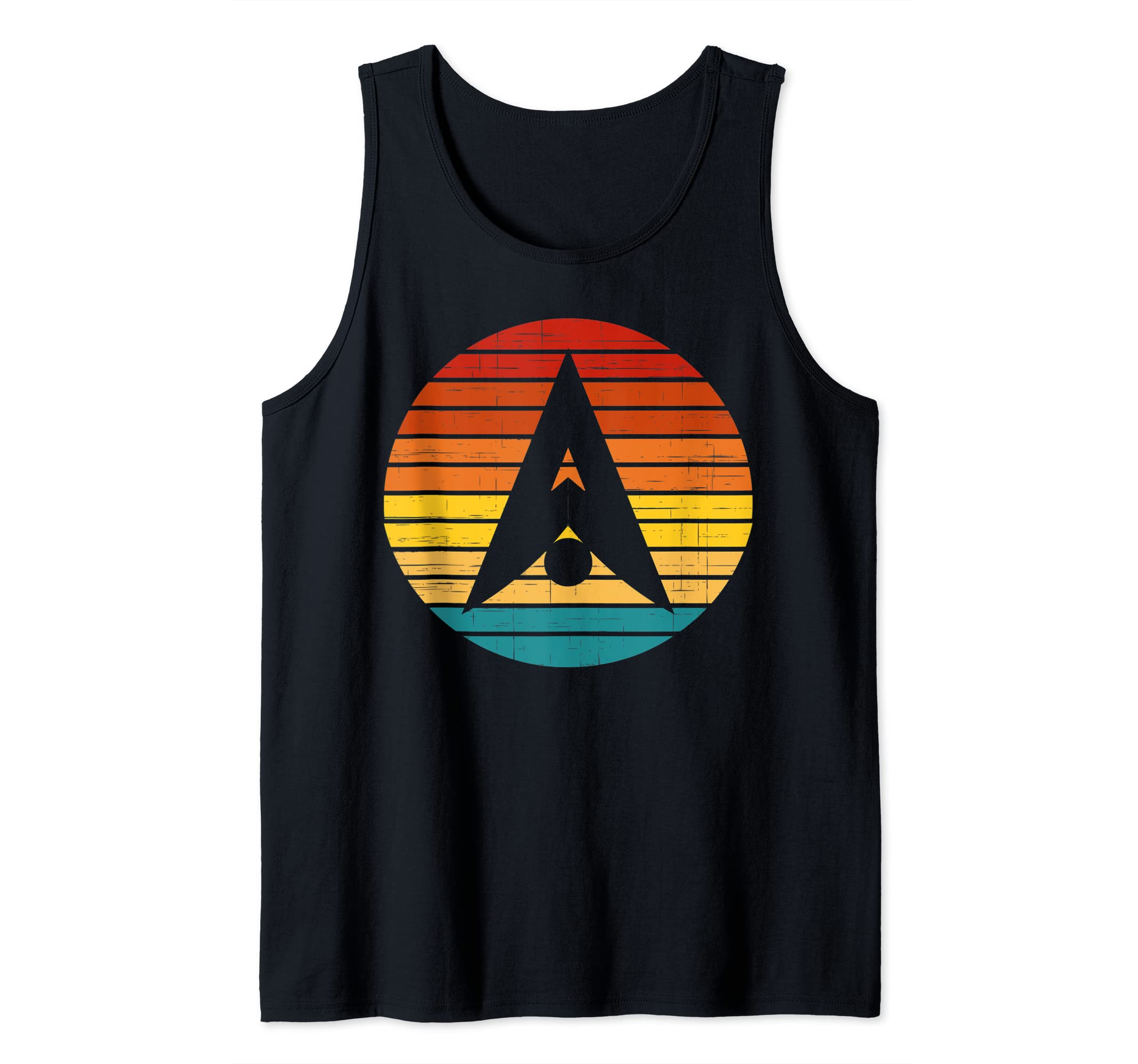 Alpha Finance Lab Crypto Vintage Retro Sunset Design 60s 70s Tank Top