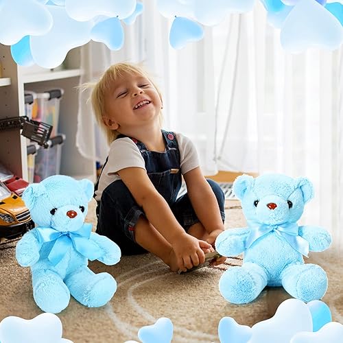 Miniatura 9 de Aoriher 6 piezas de oso a granel de oso de peluche para baby shower, oso suave y lindo, oso de Pascua, regalos de graduación, decoraciones para