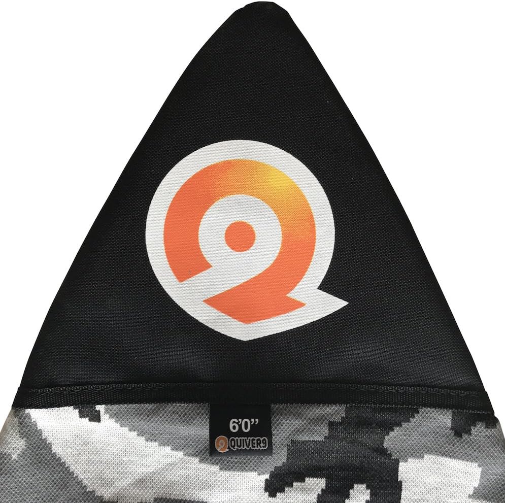 Quiver9 Surfboard Socks for Shortboards, Fun Boards, Longboards by Light, Protective Travel Bag or Board Cover. Choose your preferred size!