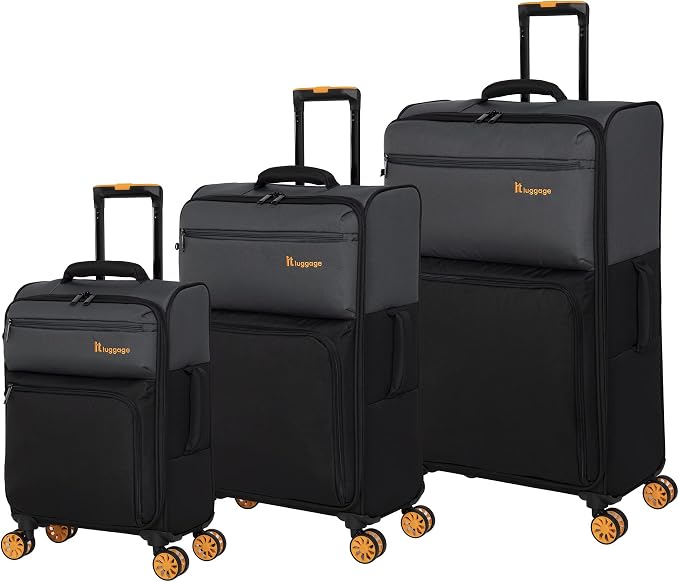 it luggage DuoTone 3 Piece Softside 8 Wheel Spinner