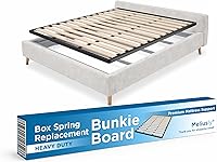 Meliusly Queen Bunkie Board 59.3x79.3" Heavy Duty Slats - Low Profile Box Spring Replacement Under 3" Spacing