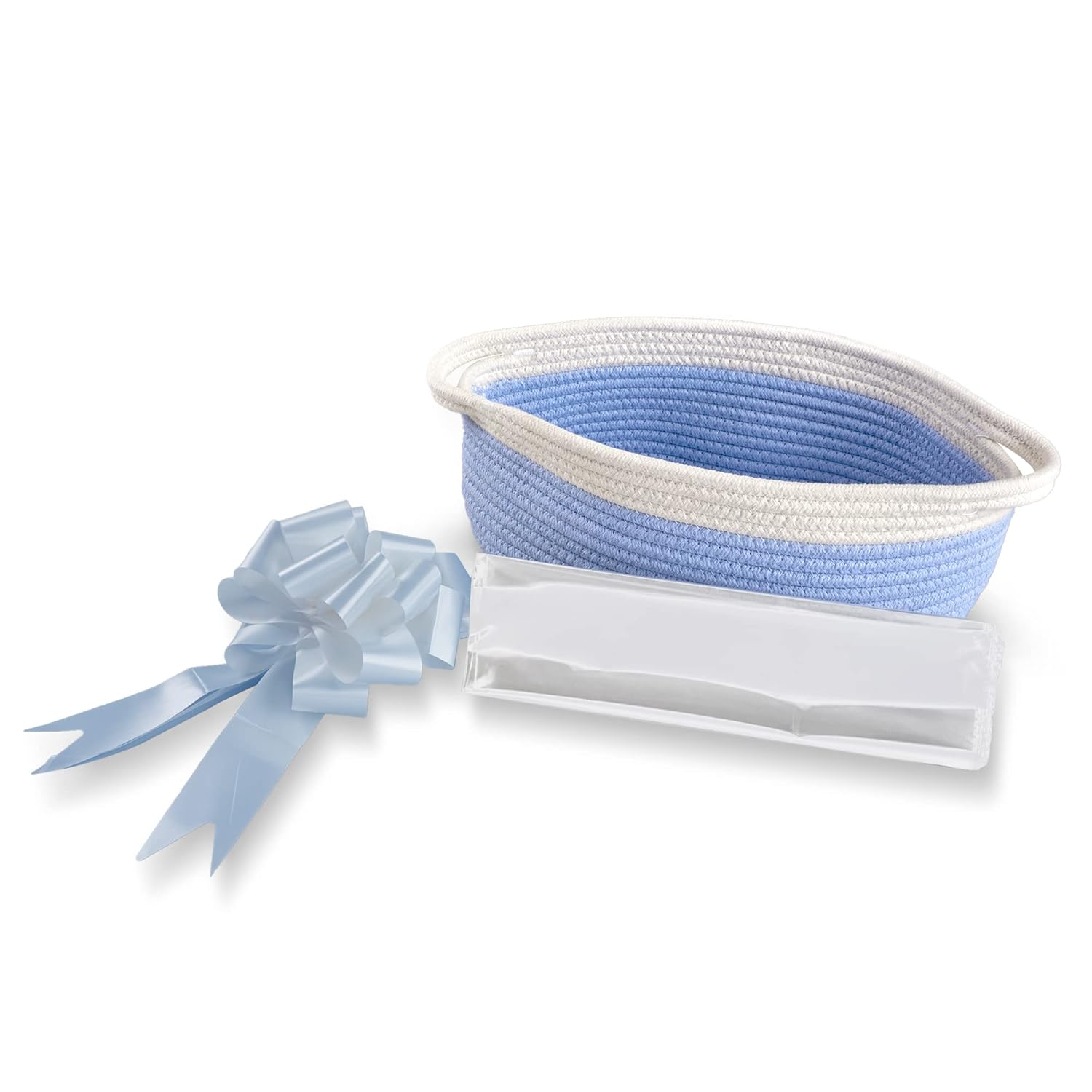 Baby Boy Gift Basket Set for Baby Boy Shower Blue Basket