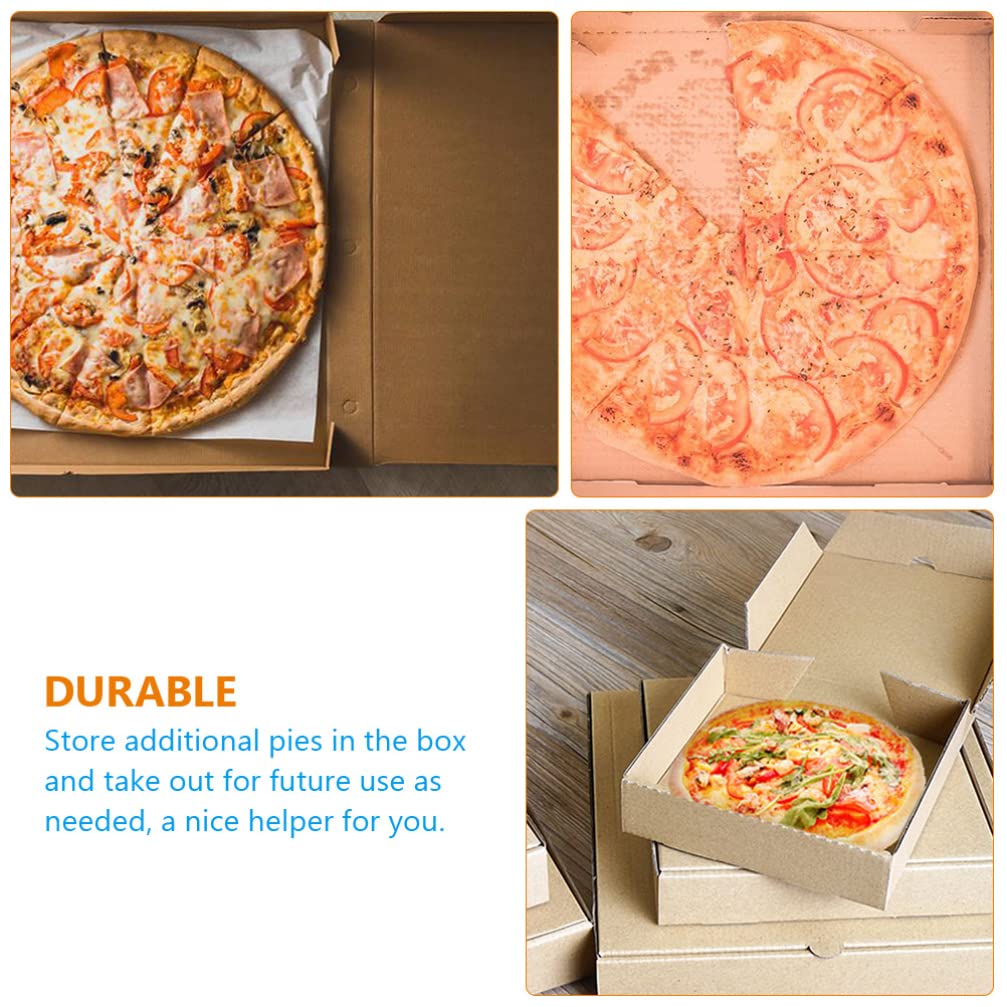 Cabilock 15 Scatole per Pizza da 8-9 Pollici di Spessore Scatole per Pizza in Cartone per Multifunzione per Feste