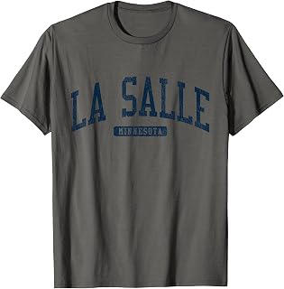 La Salle Minnesota MN College University Style Blue T-Shirt