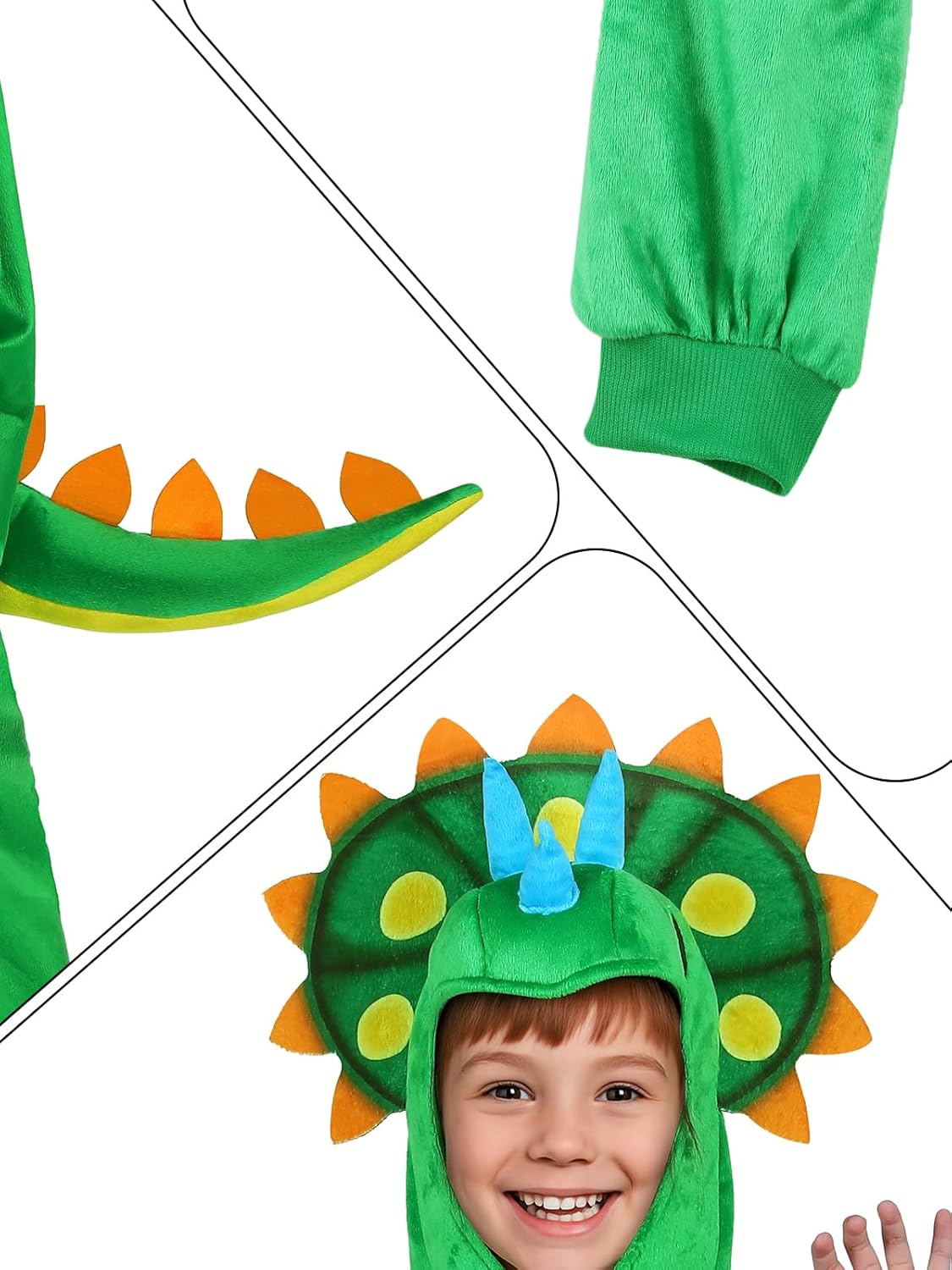 Kids Animal Costume Dress Up - Unisex Dress-Up Outfit for Halloween, Cosplay & Parties for Boys & Girls 4-12 Years - Image 3