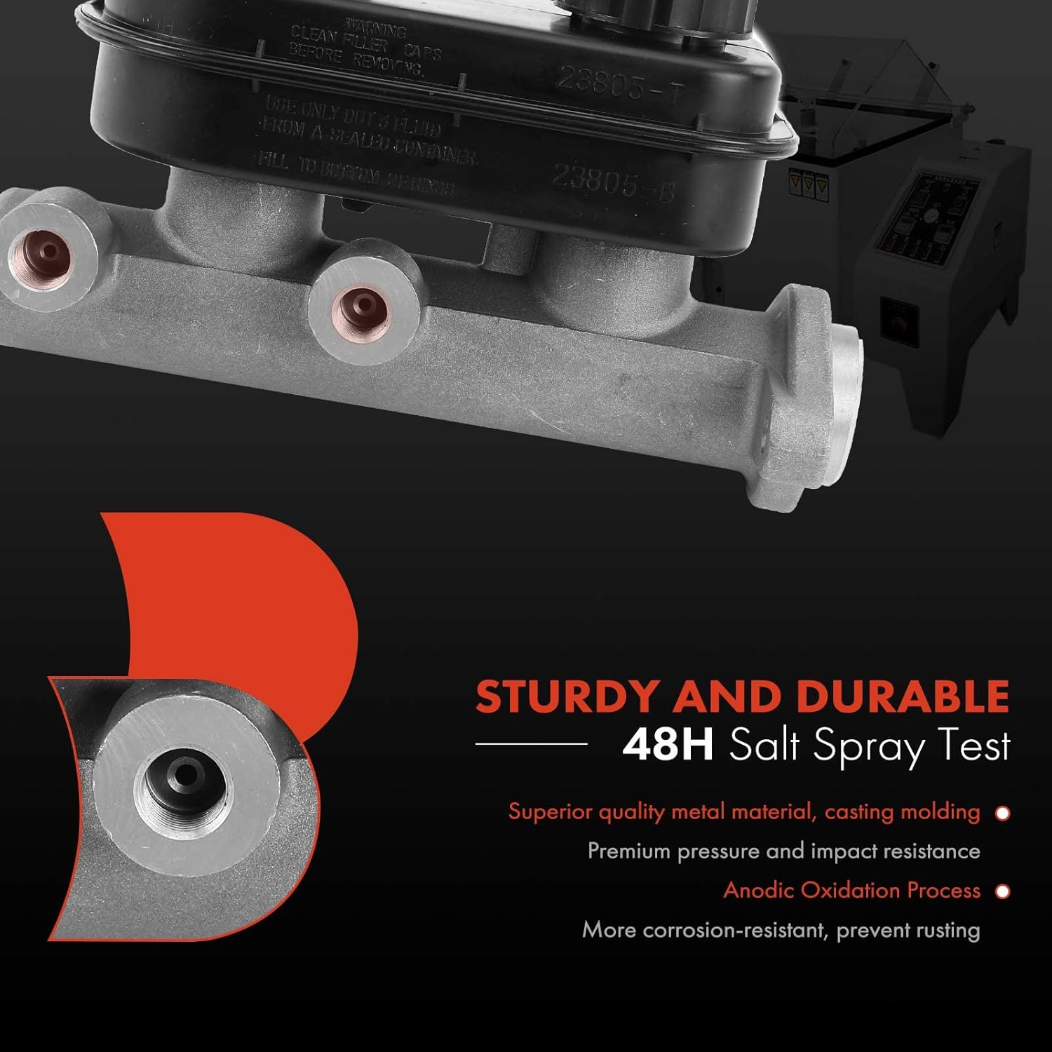A-Premium Brake Master Cylinder with Reservoir Compatible with Dodge B100, B150, B200, B250, B300, D100, D150, D200, Ramcharger, W100, W150 & Plymouth PB150, PB200, PB250, Trailduster