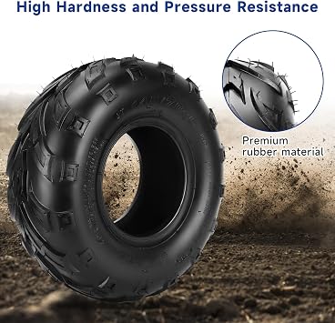 AT 145/70-6 Tire Tubeless for GMB100 RT100 Mini Bike KT196 Go Kart