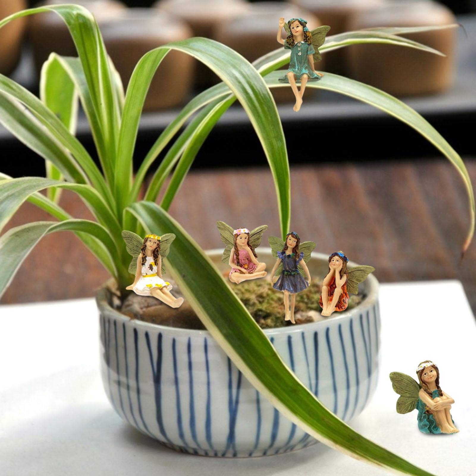 Miniatur-Feengarten Set (11 Teile) – Kleine Häuser, Frösche & Lotusblüten Für Deko In Blumentöpfen & Gärten