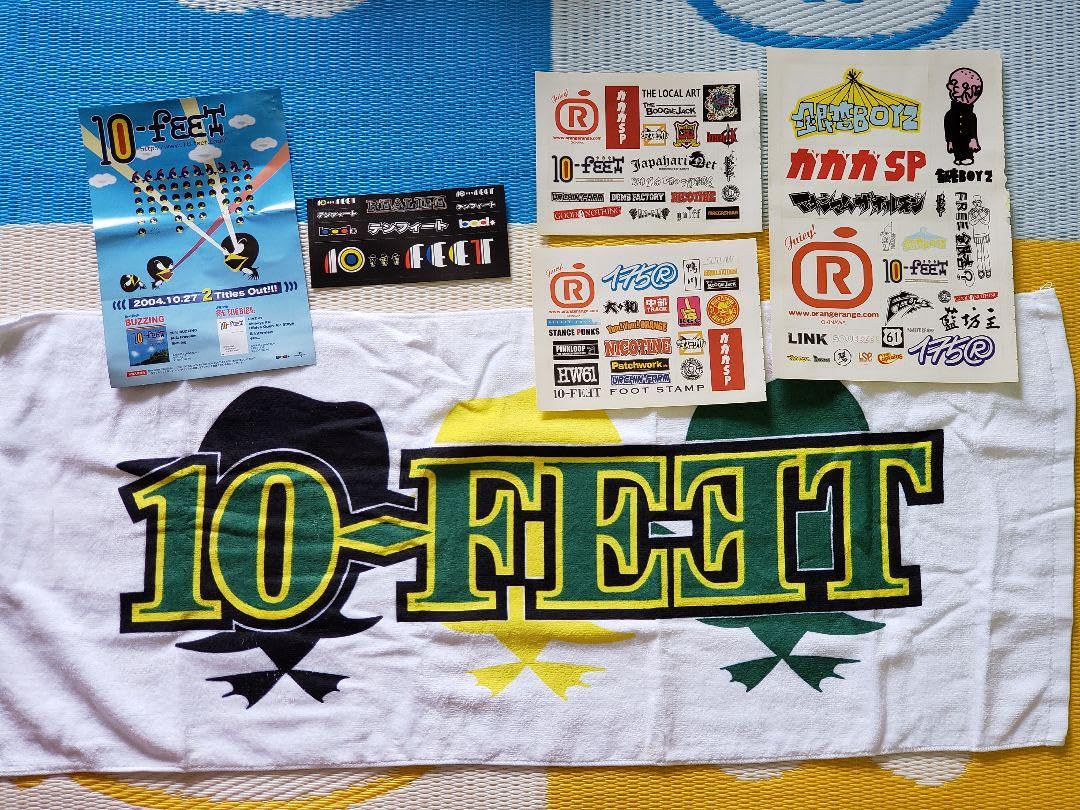 Amazon.co.jp: 10-FEET タオル ステッカー セット テンフィート グッズ