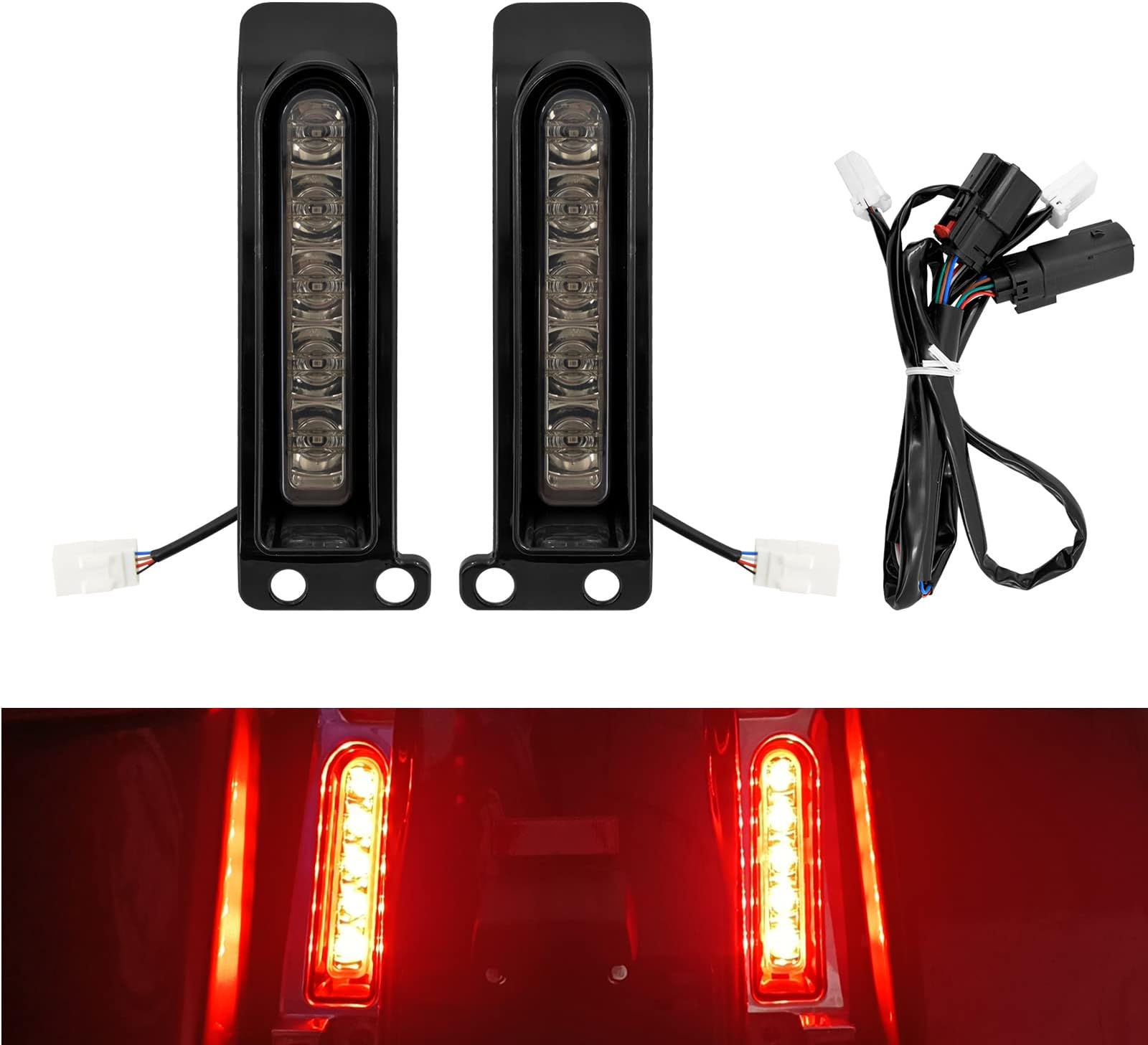 LED Rear Fender System Fit For Harley Touring Road King Glide 14-Up CVO - View #11