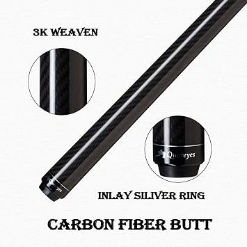 Carbon Fiber Pool Cue,58 Low Deflection Pool Cue,Carbon Fiber Cue Shaft 5/1618,Professional Pool Sticks for Adults