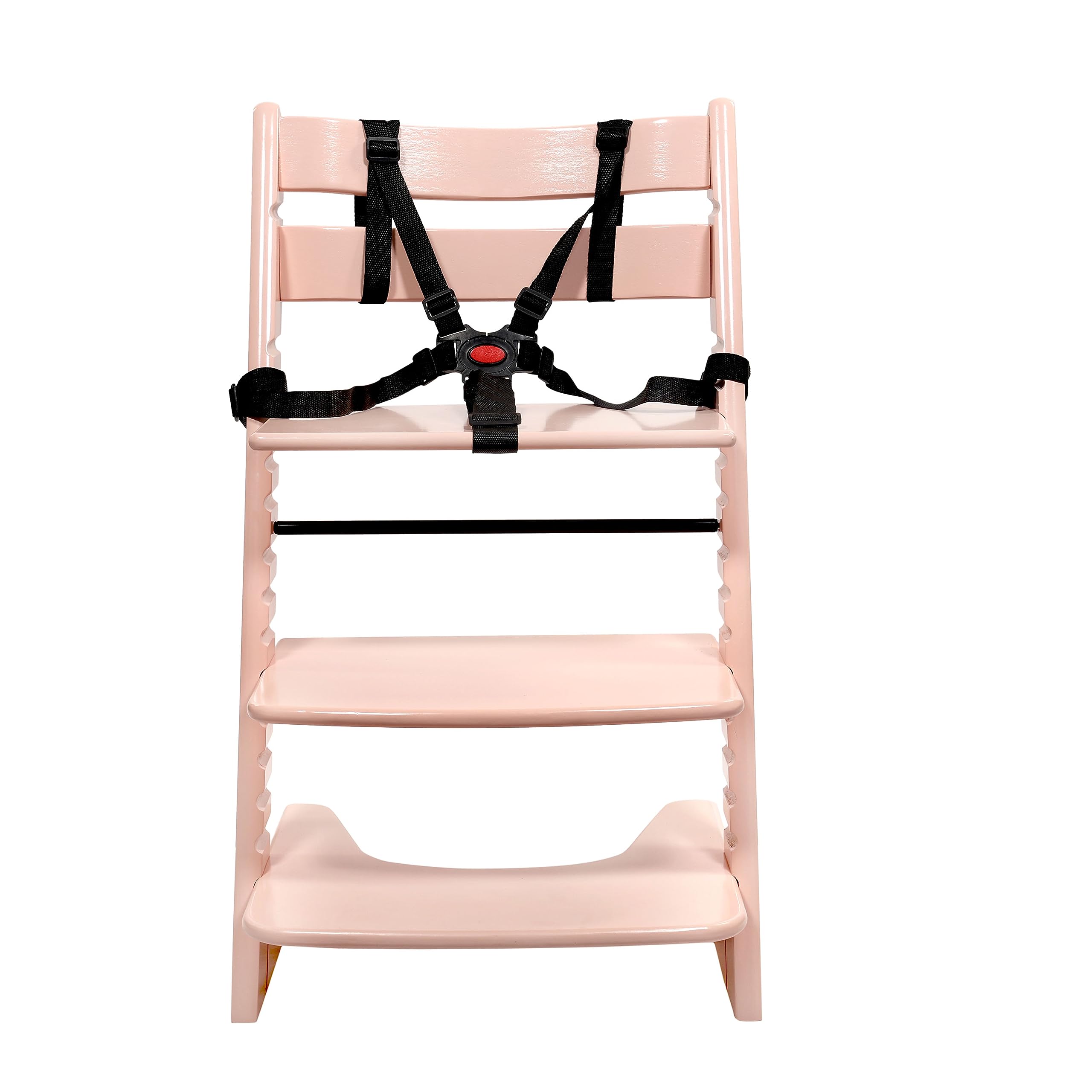 Zoe Baby High Chair for Kids | Durable Heavy-Duty Multilayer Board Chair | Sturdy & Stable Design | Ergonomic & Safe Baby Feeding & Study Chair | Pink 1