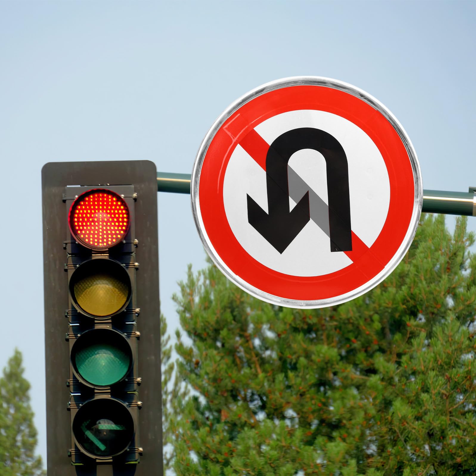 Generico Cartello Divieto di Inversione Riflettente per Vialetto Stradale e Durevole Facile da Installare Indicazione Chiara per Proprietà Privata Buio