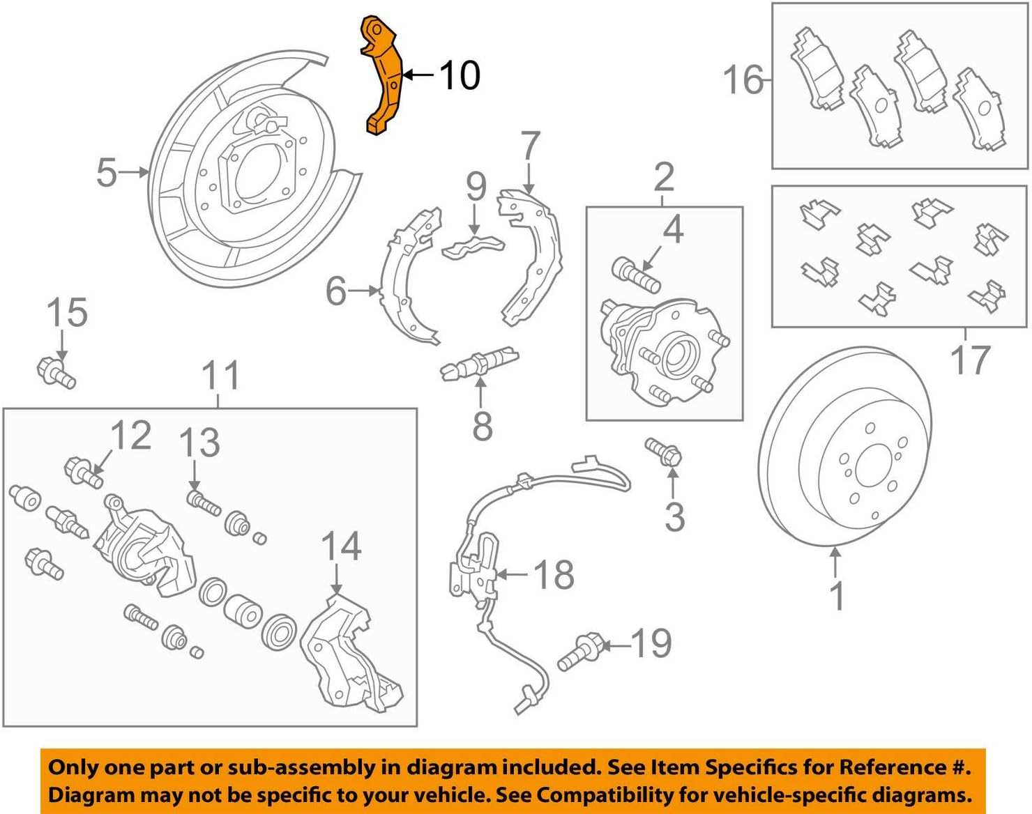 Toyota 46611-47020 Parking Brake Lever