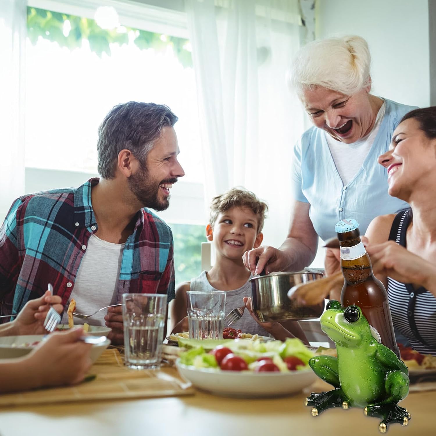 Mobestech Creative Frog Shape Resin Wine Rack Holder Decorative Wine Bottle Display for Home Bar Kitchen Stable and Stylish Craft Ornament Housewarming