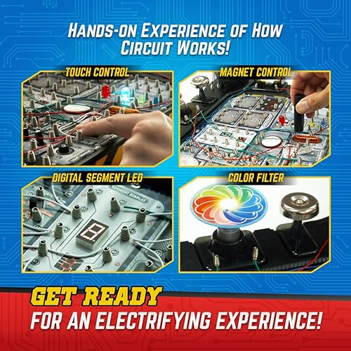 Miniatura 2 de Playz Kit avanzado de placa de circuito electrónico con placa de circuito electrónico Playz STEM Kits para niños