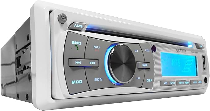 Reproductor Marine Gravity MGR-208BT 300W Bluetooth USB Aux miniatura 3
