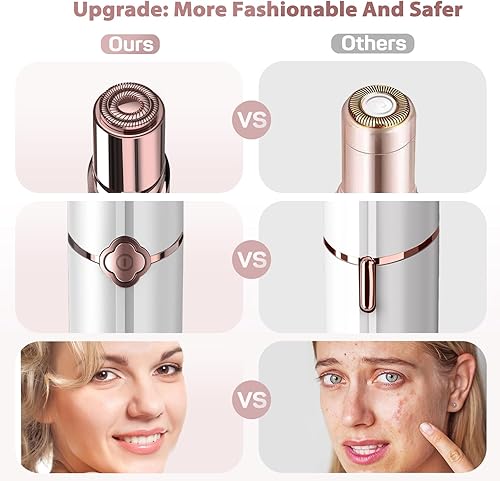 Miniatura 6 de Removedor de vello facial, depilación del labio superior para mujeres, afeitadora facial eléctrica, dispositivo de depilación gurelax con una bolsa