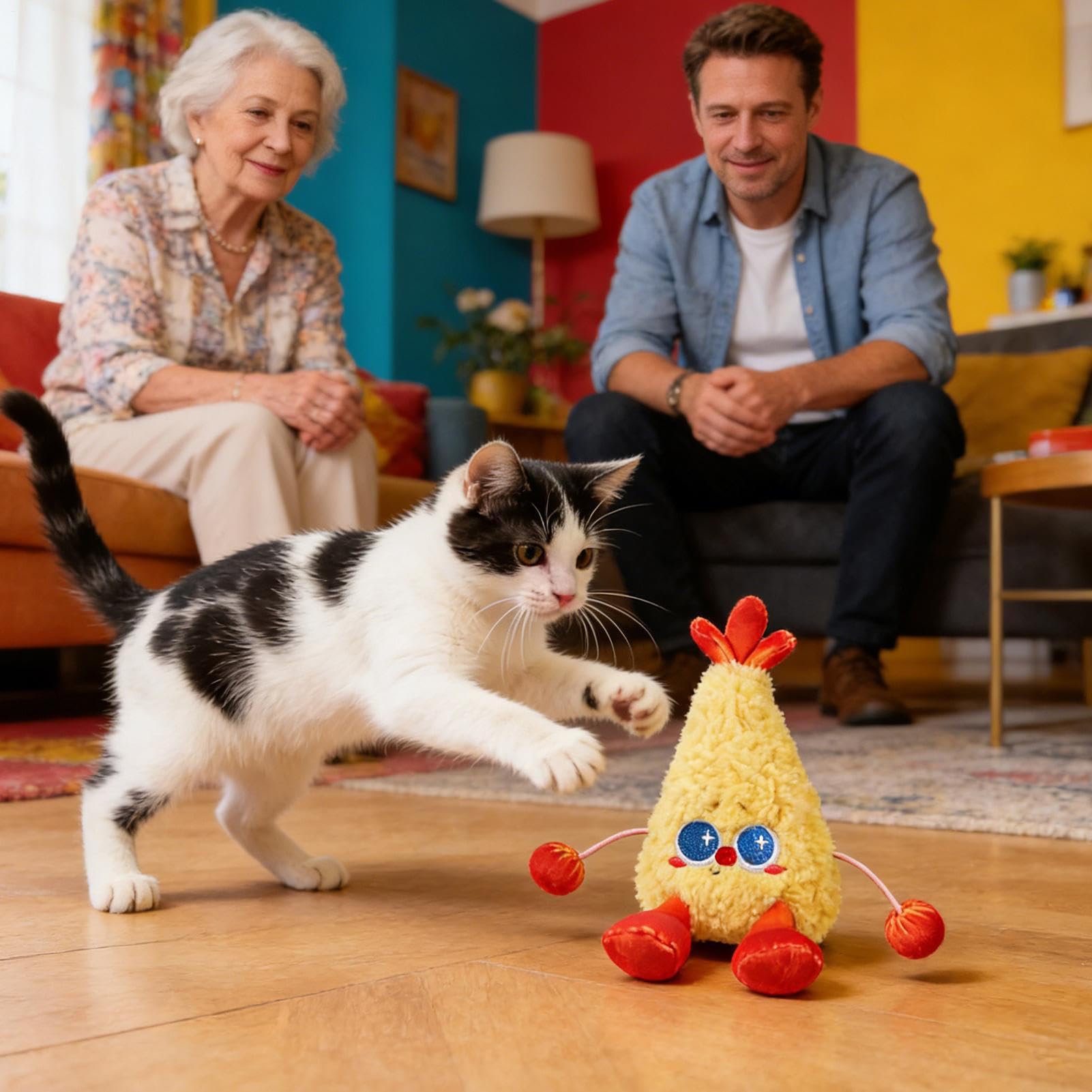 Interaktives Katzenspielzeug Frittierte Leckerbissen Kätzchen-Spielzeug