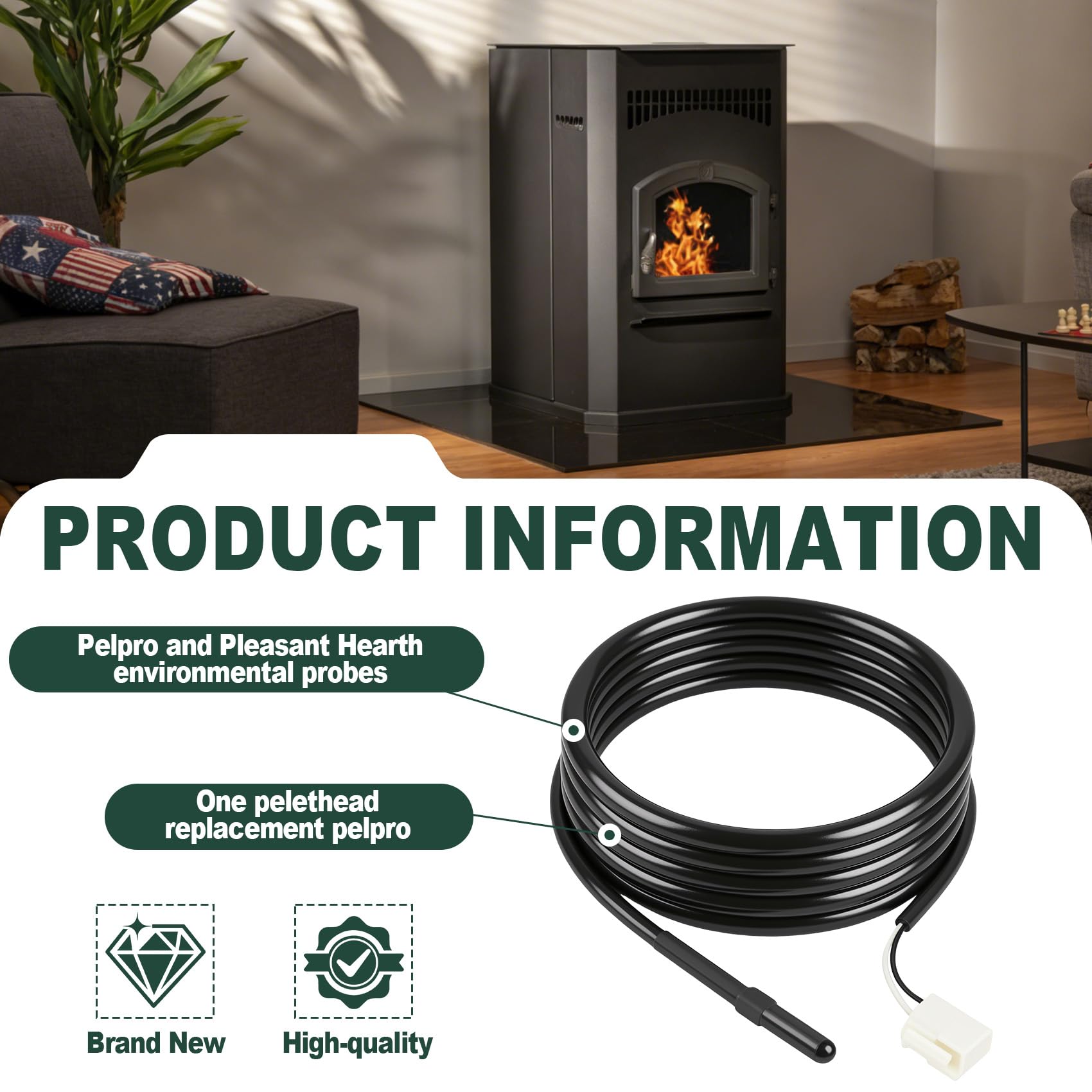 Amazon.com: SRV7000-668 Ambient Probe, Compatible with Pelpro