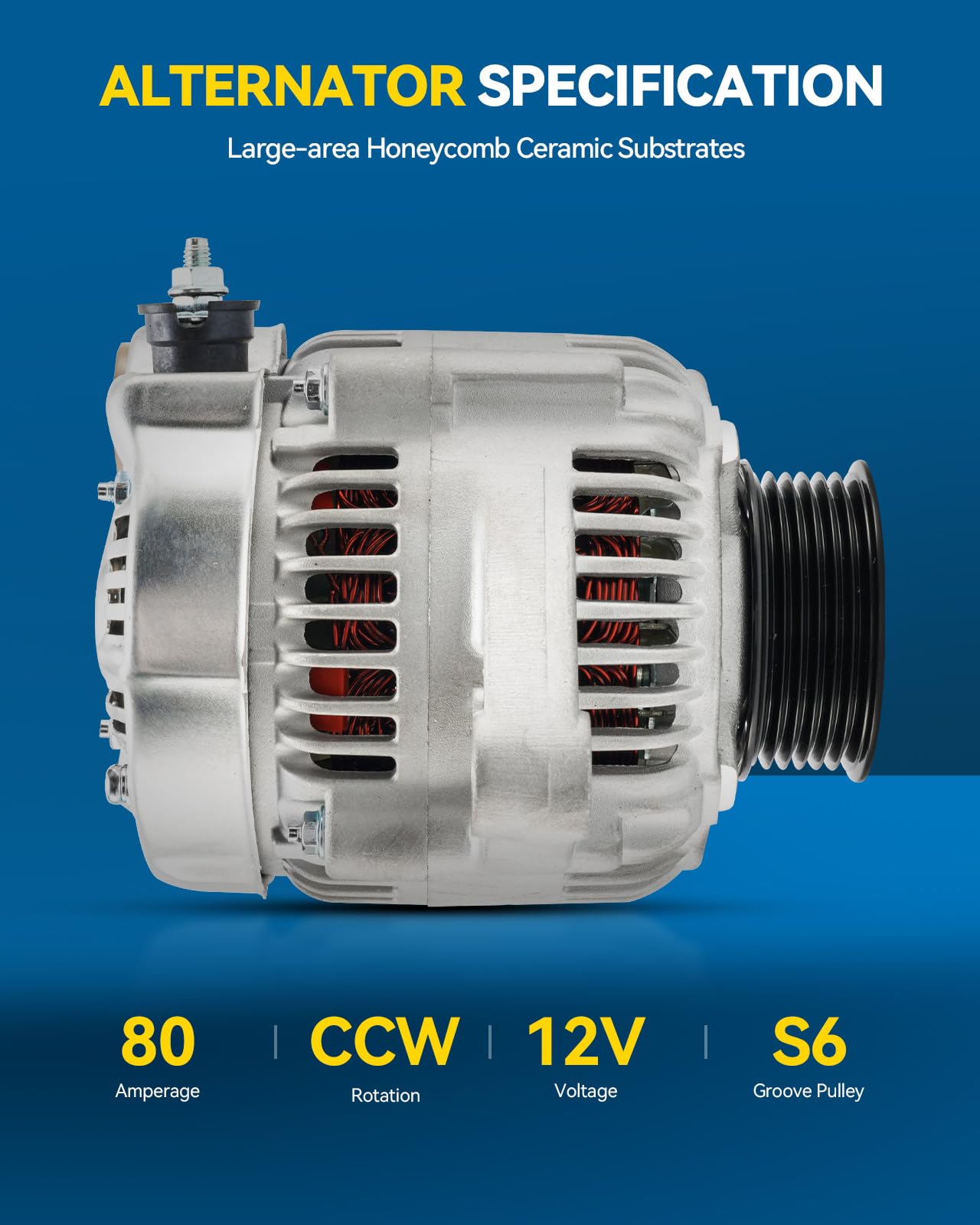PHILTOP Alternator Compatible with 1995-1997 Accord 2.2L 1994