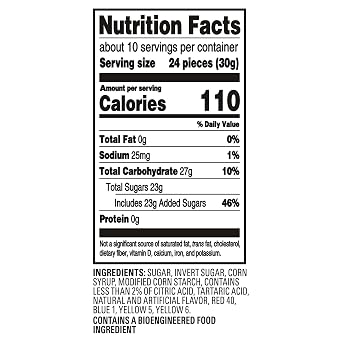 SOUR PATCH KIDS Strikers Black Raspberry Soft & Chewy Gummy Candy, Share Size, 10.22 oz