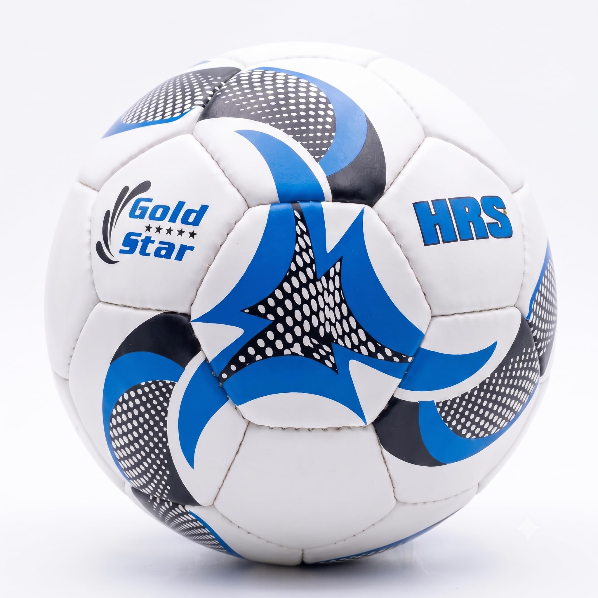 HRS Goldstar Size 4 Kids Football - All-Weather Hand-Sewn Soccer Ball for Turf, Grass & Ground Play | High Grip Junior Training Ball (Pack of 1)-image-28