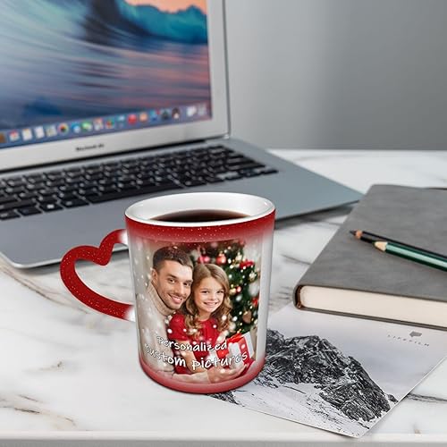 Miniatura 5 de Taza de café mágica personalizada 11 oz personalizada con foto foto sensible al calor taza de café tazas que cambian de color tazas mágicas
