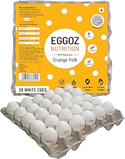 Eggoz Farm Fresh High Protein White Eggs, 30 Pieces