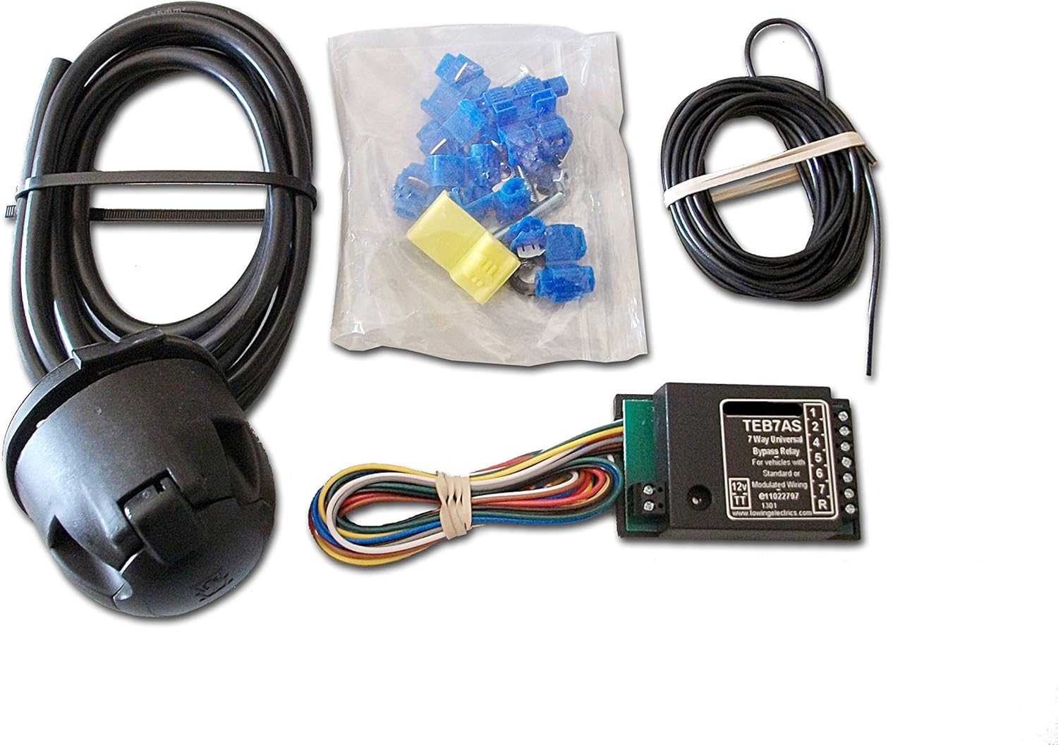 UmbraRimorchi 7 Pines Kit de Cableado Universal con Relé de Bypass