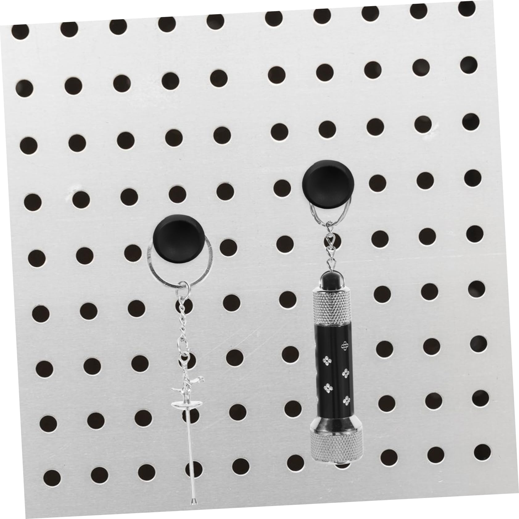 FUNOMOCYA 2Pcs Sturdy Garage Pegboard Hooks Utility Hangers for Organizing Kitchen Workshop and Craft Room Versatile Hanging for Pegboard Display