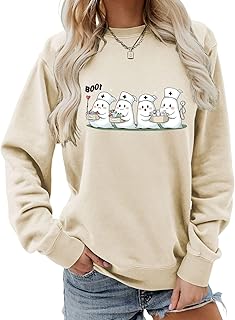 Spatofa Womens Cat Print Hoodies Trendy Funny Cat Graphic Long Sleeve Sweatshirt Y2k Streetwear Hooded Pullover Tops