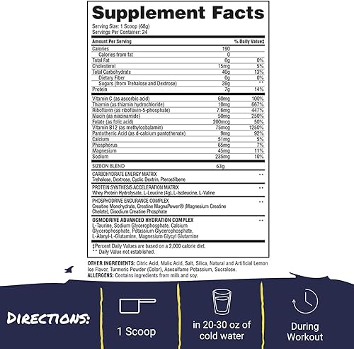 Miniatura 3 de Gaspari Nutrition - SizeOn - La mejor fórmula híbrida de aminoácidos y creatina, aumento del volumen muscular y recuperación muscular - 3.59 libras