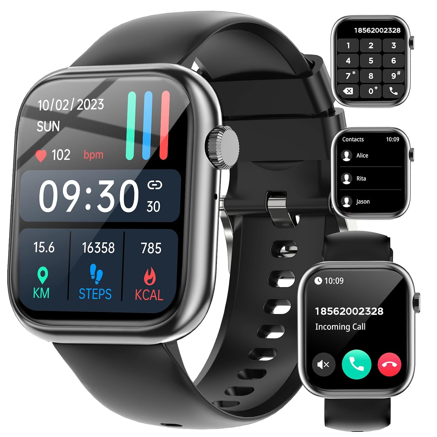 GADIXY Smart Watches for Men Women with Bluetooth Calls,1.83" HD,7 Day+ Battery Fitness Tracker with SpO2/HR/Sleep/BP Moni...
