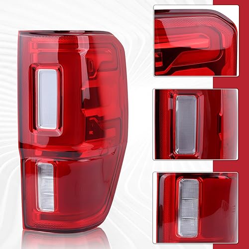 Miniatura 2 de Conjunto de lámpara trasera LED con punto ciego (módulo no incluido) compatible con Ford Ranger 2019-2023 lado derecho del pasajero KB3Z-13404-G