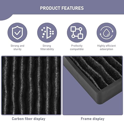 Miniatura 2 de 5230W1A003A Filtro de carbón para microondas compatible con LG Kenmore GE Filtro de aire de carbón para microondas, LMHM2237BD LMV1650ST LMV2031SB