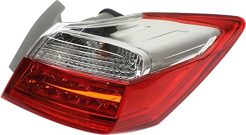 Miniatura 3 de Evan Fischer Conjunto de luz trasera compatible con Honda Accord Outer EX-LTouring modelos Sedan lado del pasajero 2013-2015