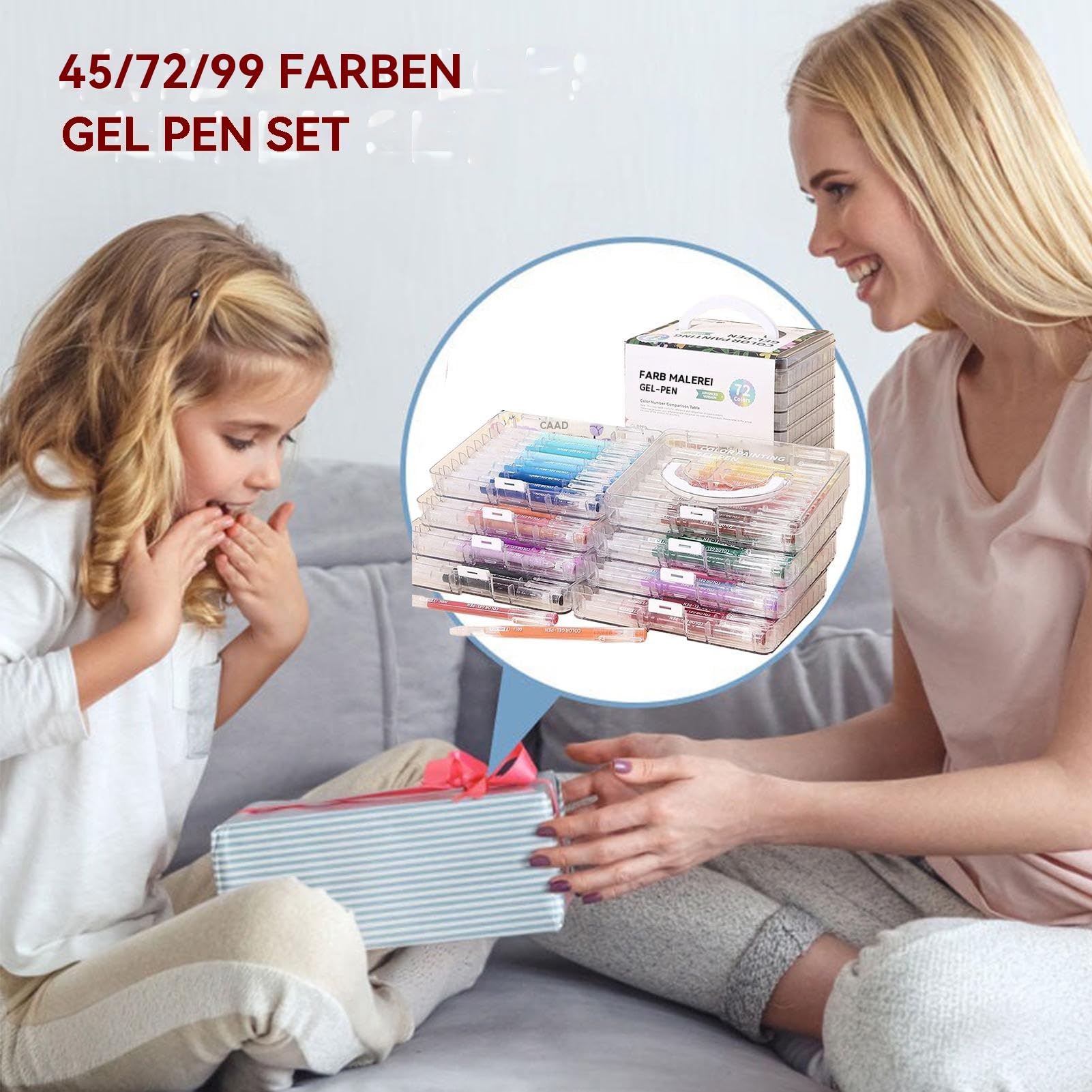 Stylos à encre gel Pointe fine écriture lisse et colorée