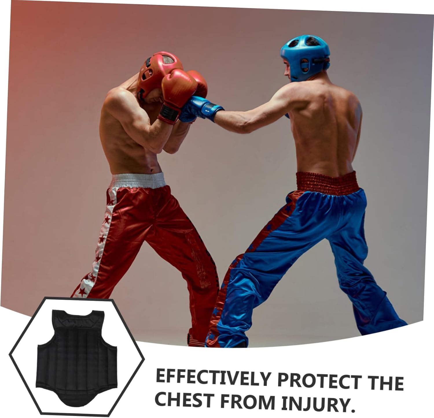 Professional Boxing Chest Protector Breathable and Lightweight Guard for Enhanced Safety Training and Competition Portable Design Ergonomic Fit for Adults