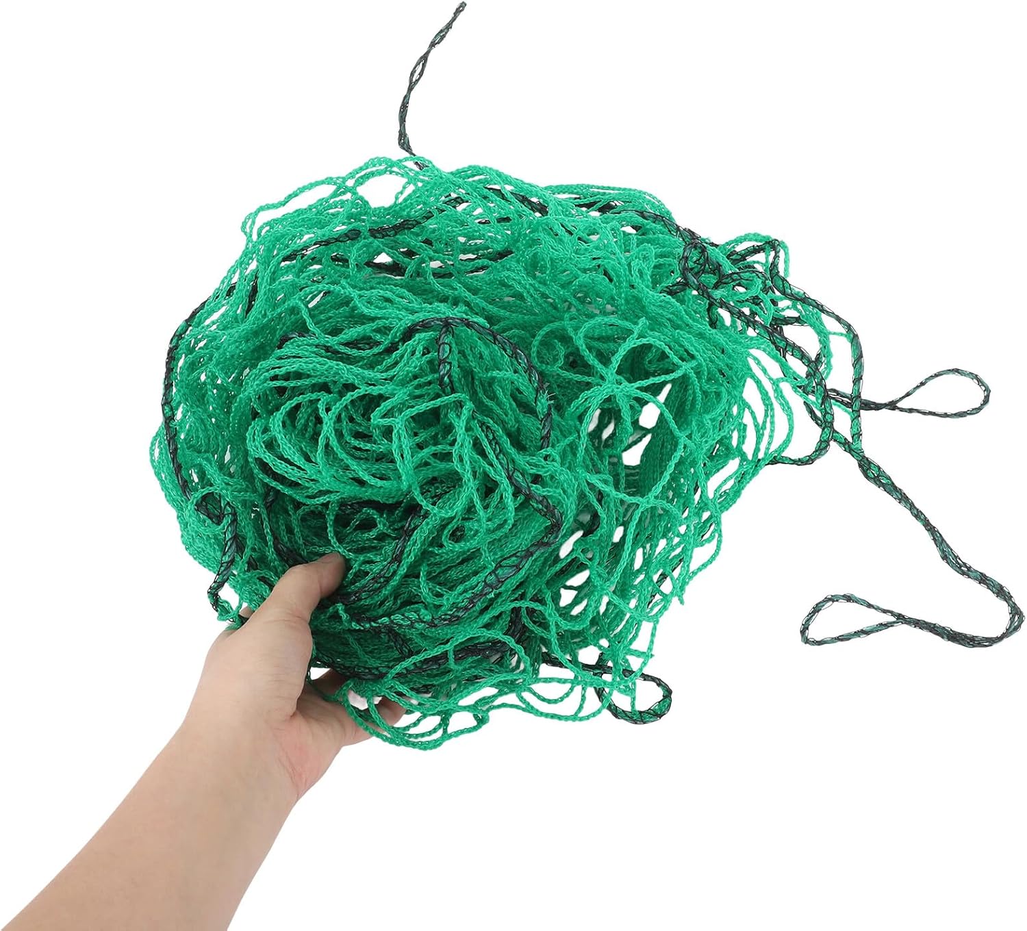 Heavy Duty Truck Cargo Net for Pickup Truck Bed 2.5x3.5m with Elastic Bungee Cord and Metal Hooks, Stretchable Car Cargo Net for Secure Load and Trailer Use