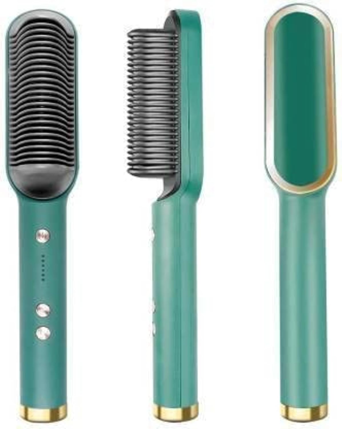 ALI SHIPPING “Multi-Function Hair Straightener Comb Brush With Ceramic Heating Technology, Adjustable Temperature Settings, And Ergonomic Design For Efficient Hair Smoothing And Styling”, Green