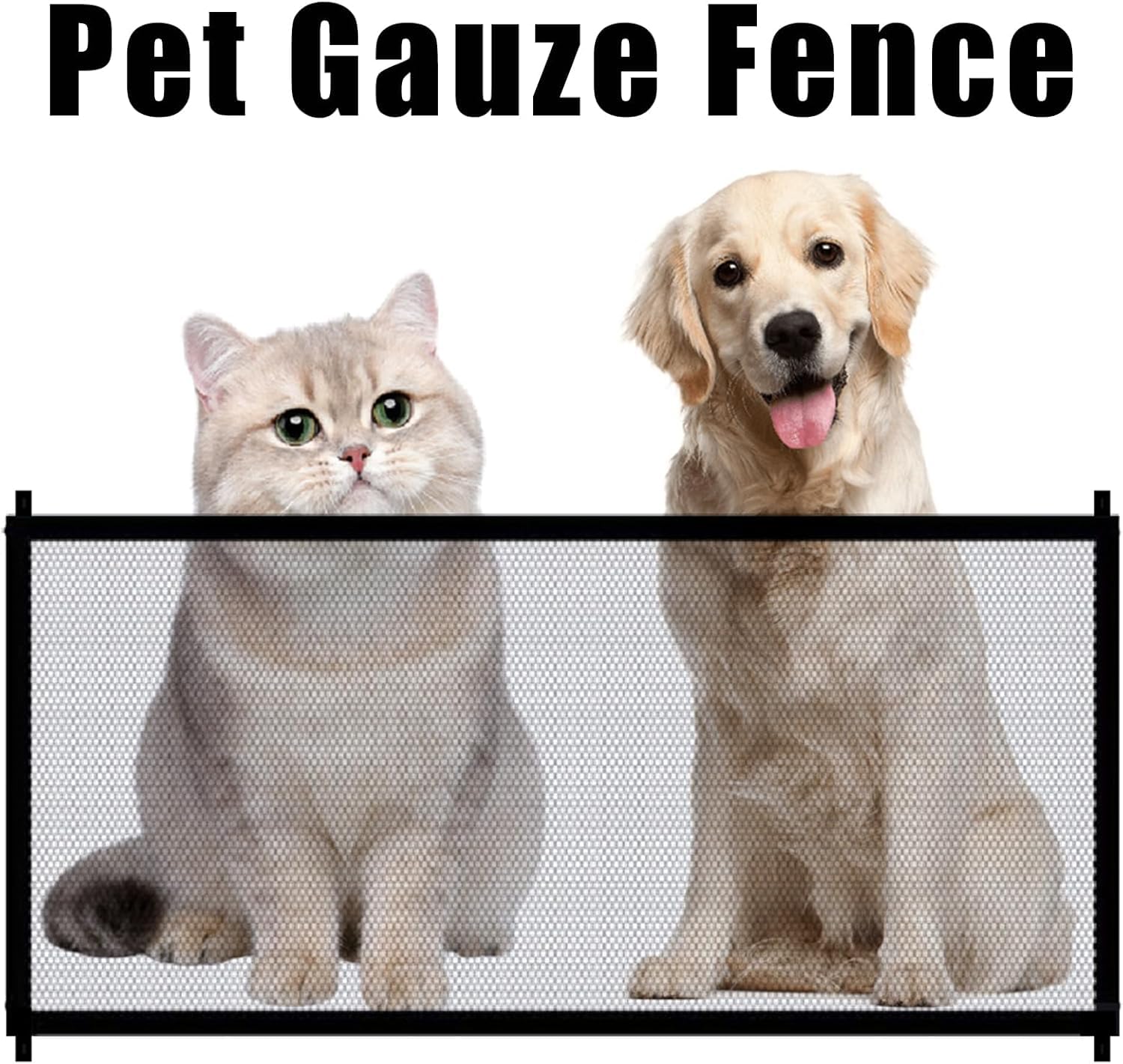 Barriera di Sicurezza Estensibile,Portatile Pieghevole Dog barriera di sicurezza,Cancelletto Portatile Pieghevole in Rete per Cani, animali domestici con base autopulente,Barriera (180 * 72 cm)
