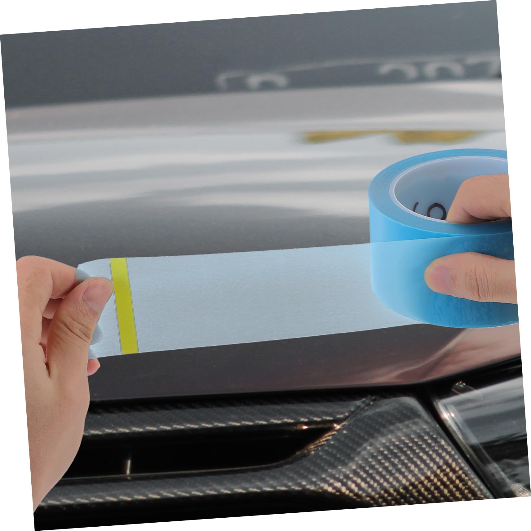Generic 5 Rotoli Nastro Masking in Pet Resistente al Calore da Sottile e Facile da Strappare Nastro Auto Low Tack per Mascheratura Precisa Colore Casuale