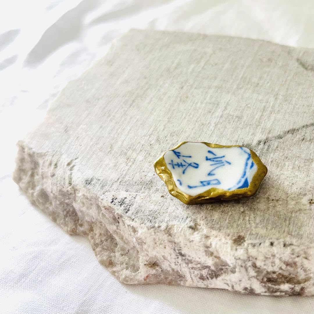 作家もの　一点もの　 金継ぎ　呼び継ぎ　 箸置き　カトラリーレスト　 骨董皿　③ 作家もの 一点もの 金継ぎ 呼び継ぎ 箸置き カトラリーレスト