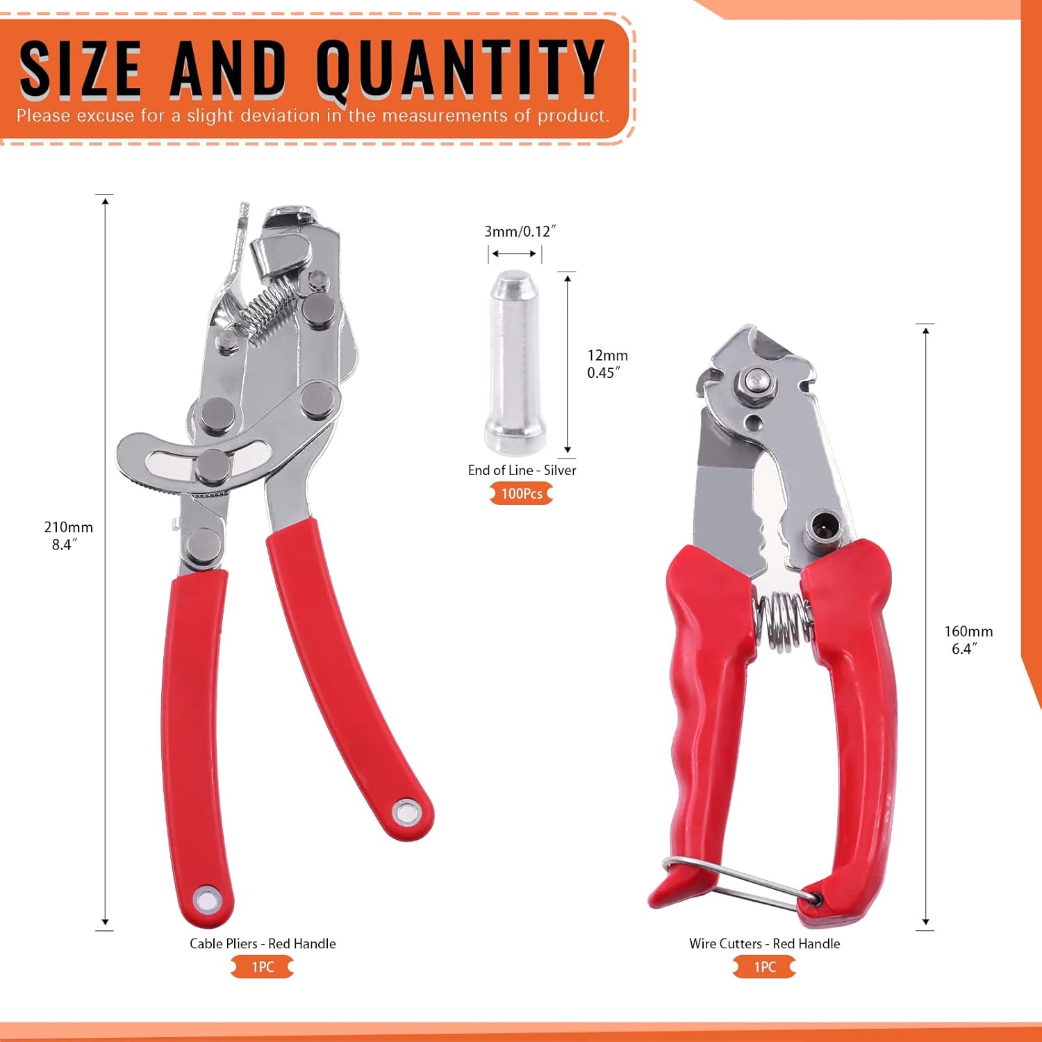 Tanstic 11Pcs Bike Chain Repair Tool Kit + 102Pcs 4th Hand Cable Puller and Bike Cable Housing Cutter Tool and Alloy Bike Brake Cable Cap End Tips Crimp : Sports & Outdoors