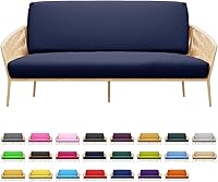 Vista 25 de MoNiBloom Funda elástica para futón individual, sin brazos, funda para sofá sin brazos, protector de muebles, funda lavable con cremallera